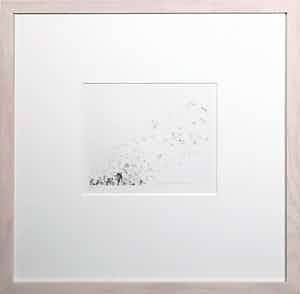 Reinder Homan - Ets, Zonder titel - Ingelijst verkocht voor € 35!