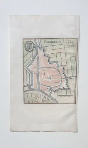 Caspar Merian - Purmerend Caspar Merian Oude Gravure 1659 kopen? Bied vanaf 30!