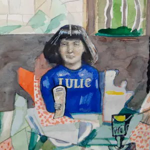 Pat Andrea - UNICA - aquarel - Julie - ingelijst - ophalen - 25815 kopen? Bied vanaf 750!