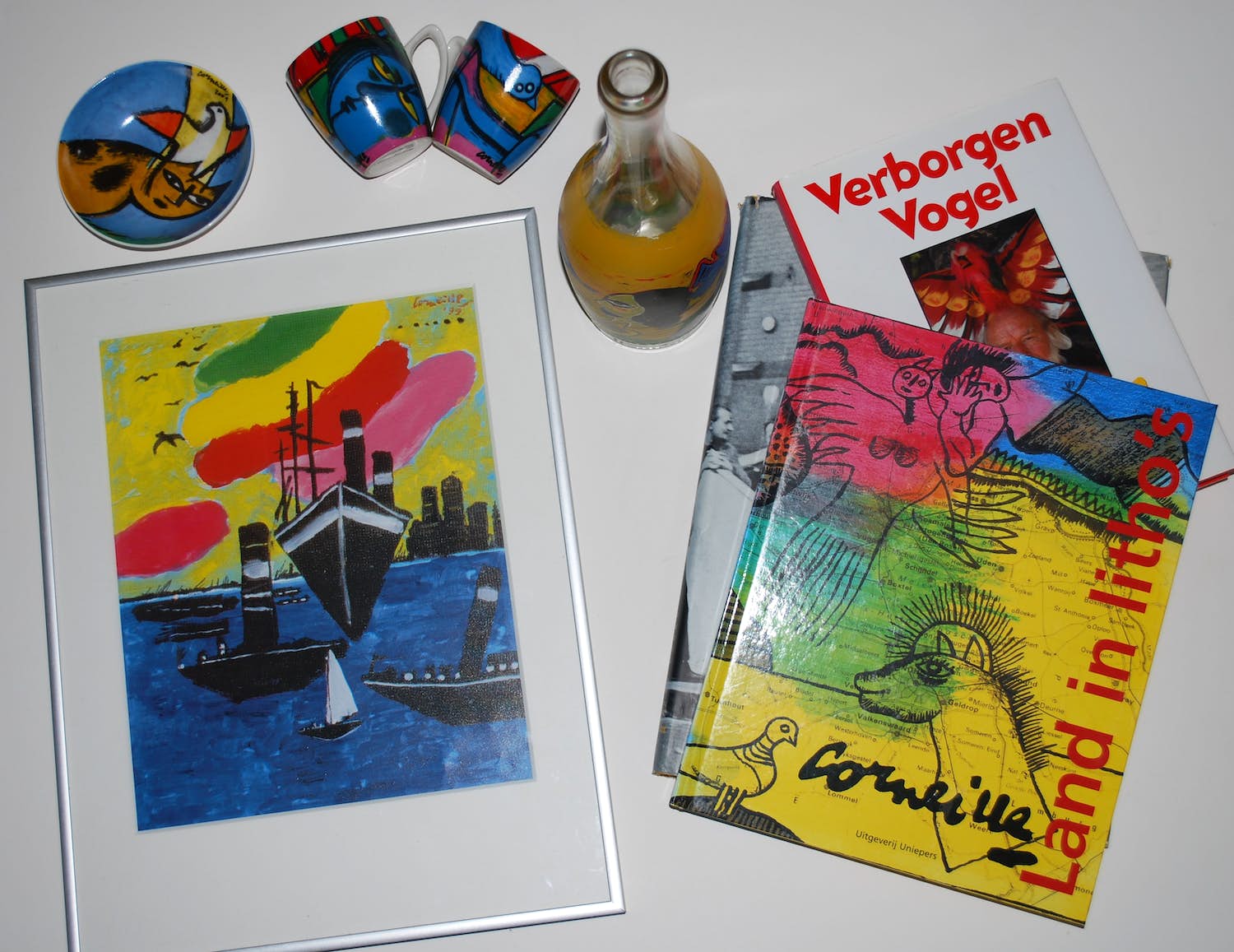 Corneille - Divers servies + Zeefdruk + 3 Boeken kopen? Bied vanaf 50!