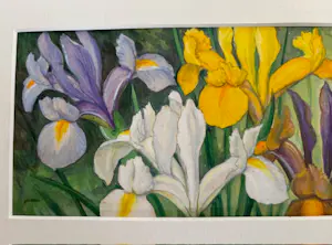 Alberta Johanna Meijer-Smetz - fijn stilleven met irissen kopen? Bied vanaf 45!