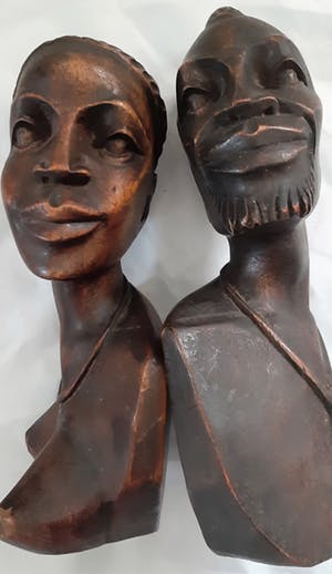 Niet of onleesbaar gesigneerd - Congo figuren x 6 kopen? Bied vanaf 10!