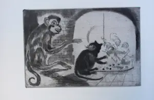 Jeanne Bieruma Oosting - 12 etsen in boek "fabels van la fontaine" (gesigneerd) kopen? Bied vanaf 495!