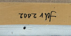 Frans Nicolai - Gemengde techniek op doek, Rood geel kopen? Bied vanaf 1!