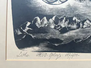 Fred Koot - handgesigneerde litho | 'zonder titel' | 1954 kopen? Bied vanaf 50!