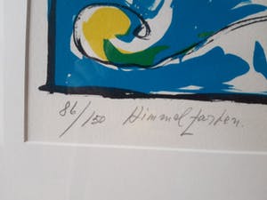 Carl-Henning Pedersen - litho, handgesigneerd, genummerd, oplage 150 stuks, ingelijst kopen? Bied vanaf 325!