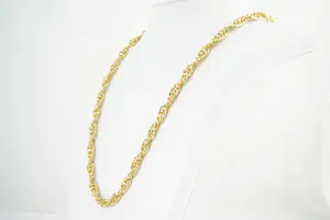 55 - Surinaams 18 Krt geel-gouden gedraaide Jasseron ketting - zwaar! (80+gr) kaufen? Bieten Sie von 2630!
