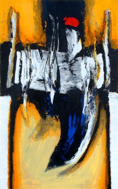 Hans Vanhorck - Kleurenzeefdruk ABSTRACT II Handgesigneerd verkocht voor € 75!