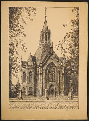 Marius Johannes Janssen - Ets, Dordrecht + Onbekend, twee etsen van Rotterdam kopen? Bied vanaf 1!