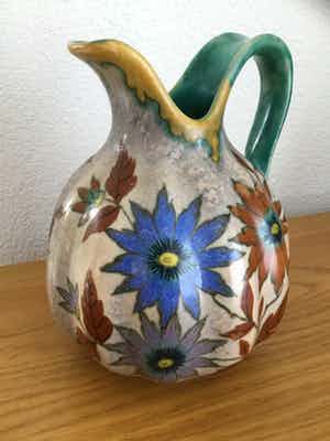 Plateelbakkerij Zuid-Holland - Decoratieve kan | Jaren ‘30 verkocht voor € 35!