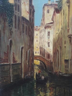 Niet of onleesbaar gesigneerd - TH.J.Scheffer 1942. Venetie. kopen? Bied vanaf 10!