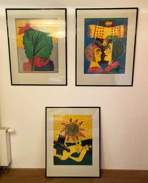 Corneille - Serie (3 Stuks) - Le Soleil, La Femme, L'Oiseau - Litho's verkocht voor € 1!
