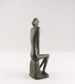 Brons (Onbekend) - Brons, Zittend naakt kopen? Bied vanaf 50!