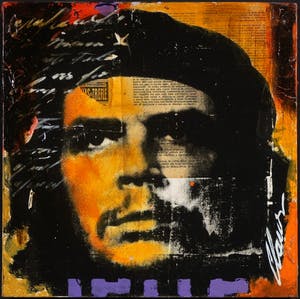 Claus Costa - Gemengde techniek op doek, Che Guevara kopen? Bied vanaf 1!