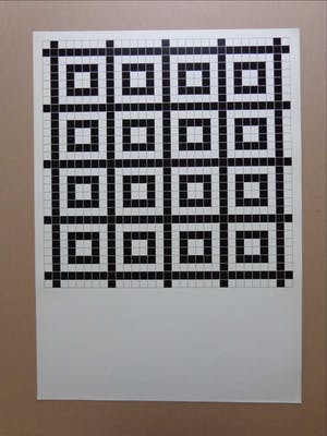 Mark Verstockt - GEOMETRISCHE ABSTRACTIE / ZW-W LITHO / 70x50cm / SIG / 1975 kopen? Bied vanaf 45!