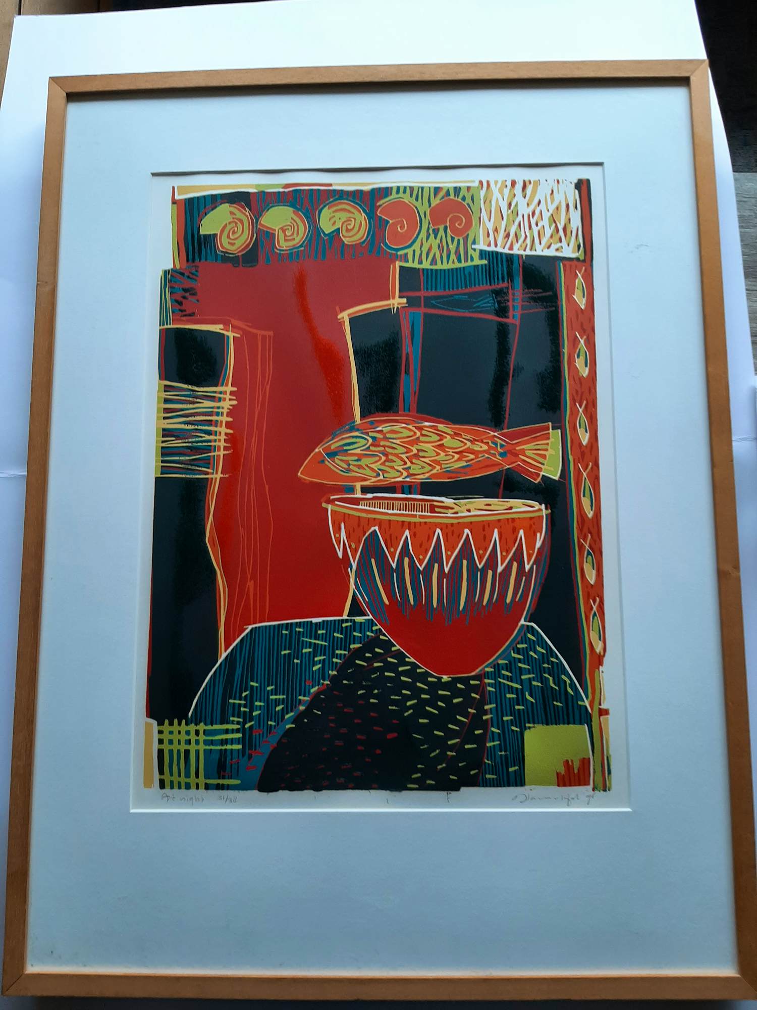 Diana van Hal - Zeefdruk, Titel, At Night kopen? Bied vanaf 40!