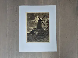 Willem Witsen - Korenmolen Wijk bij Duurstede - 1908, gesigneerd kopen? Bied vanaf 225!