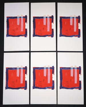 Mathieu Berden - Zeefdruk, Lot van 6 zeefdrukken kopen? Bied vanaf 1!