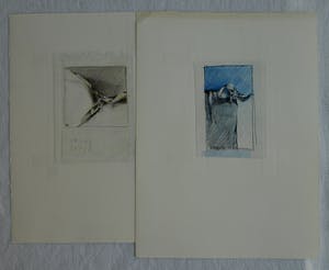 Fon Klement - 2 Tekeningen , schetsen - 1987 kopen? Bied vanaf 50!