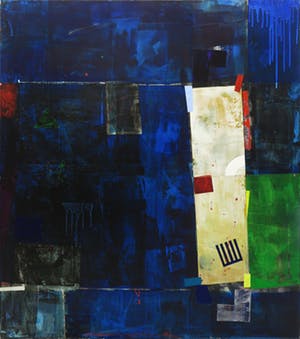 Jos Verwiel - Acryl en collage op doek, Kind of Blue (Zeer groot) kopen? Bied vanaf 400!