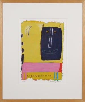 Wouter Stips - Zeefdruk, Eigenzinnig - Ingelijst kopen? Bied vanaf 50!