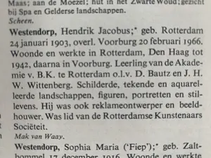 Hendrik Jacobus Westendorp - Stilleven. kopen? Bied vanaf 85!