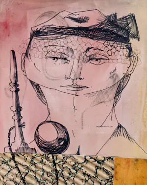 Robert Detheux - Surrealistische Collage und Malerei von 1957 kopen? Bied vanaf 150!