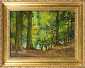 Jan Stapper - Olieverf op board, 's Gravelandseweg Hilversum verkocht voor € 60!