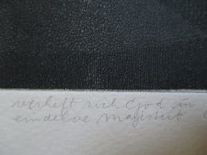 Hans Blanken - Ets "Verheft zich God in eindeloze majesteit" Gerard Reve uit kleine oplage kopen? Bied vanaf 45!