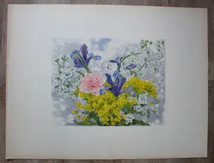 Edgar Fernhout - Litho: Bloemstilleven kopen? Bied vanaf 20!