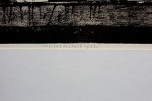 Herman Berserik - sepia ets: zelfportret bij boeien - 1982 kopen? Bied vanaf 45!