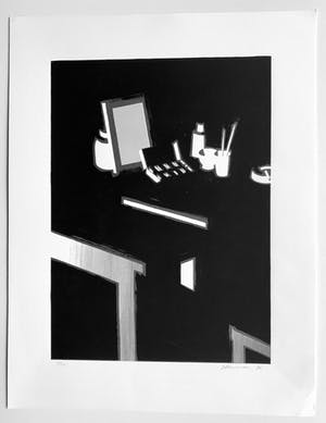 Jeroen Henneman - zeefdruk - 'De aquarel' - 1990 kopen? Bied vanaf 175!