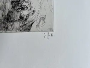 Horst Janssen - Selbstbildnis für Griffelkunst - Signierte Original Radierung von 1977 kopen? Bied vanaf 169!