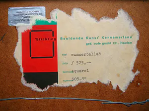 Machteld Hooyen - Summerballad -aquarel circa 1980- kopen? Bied vanaf 35!