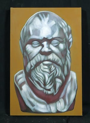 Jan Bollaert - Acryl op Doek, Socrates kopen? Bied vanaf 1!