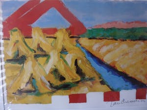 Jan Cremer - Zeefdruk 'Vuurwerkramp' genummerd en potlood gesigneerd kopen? Bied vanaf 125!