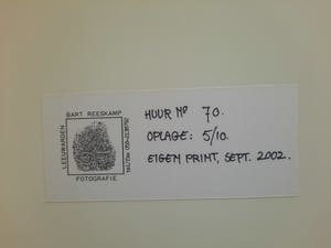 Bart Reeskamp - originele foto in passe partout - 70 - 5/10 - eigen print kopen? Bied vanaf 1!
