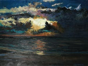 Pieter Vierhout - Olieverf op doek, Zeelucht - Ingelijst kopen? Bied vanaf 300!