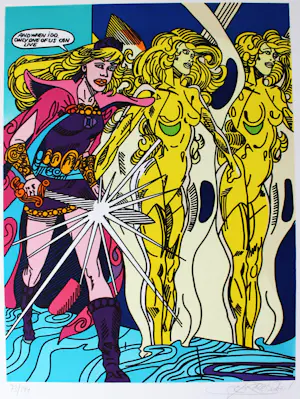 Guðmundur Erro - "SWORDSLADY" 2001 - Auflage 199 - handsigniert-nummerierrt kopen? Bied vanaf 200!