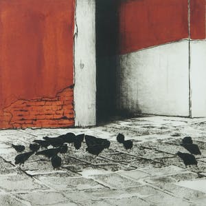 Margeritha Pianarosa - Ets, Zonder titel - Ingelijst kopen? Bied vanaf 70!
