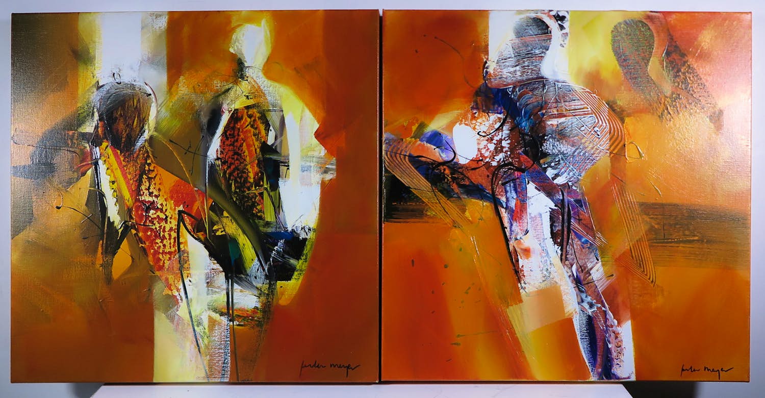 Peter Meijer - Tweeluik, Acryl op doek, Summertime I & II kopen? Bied vanaf 250!