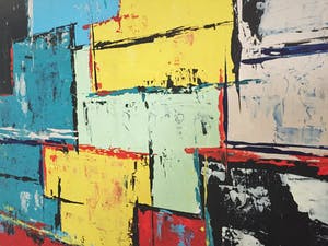 John Foppen - Multi Colours Symphony ........ # K02 . XL. GROOT. kopen? Bied vanaf 185!