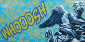 Jan Bollaert - Acryl op doek, Woosh Angel- Ingelijst (Groot) kopen? Bied vanaf 80!