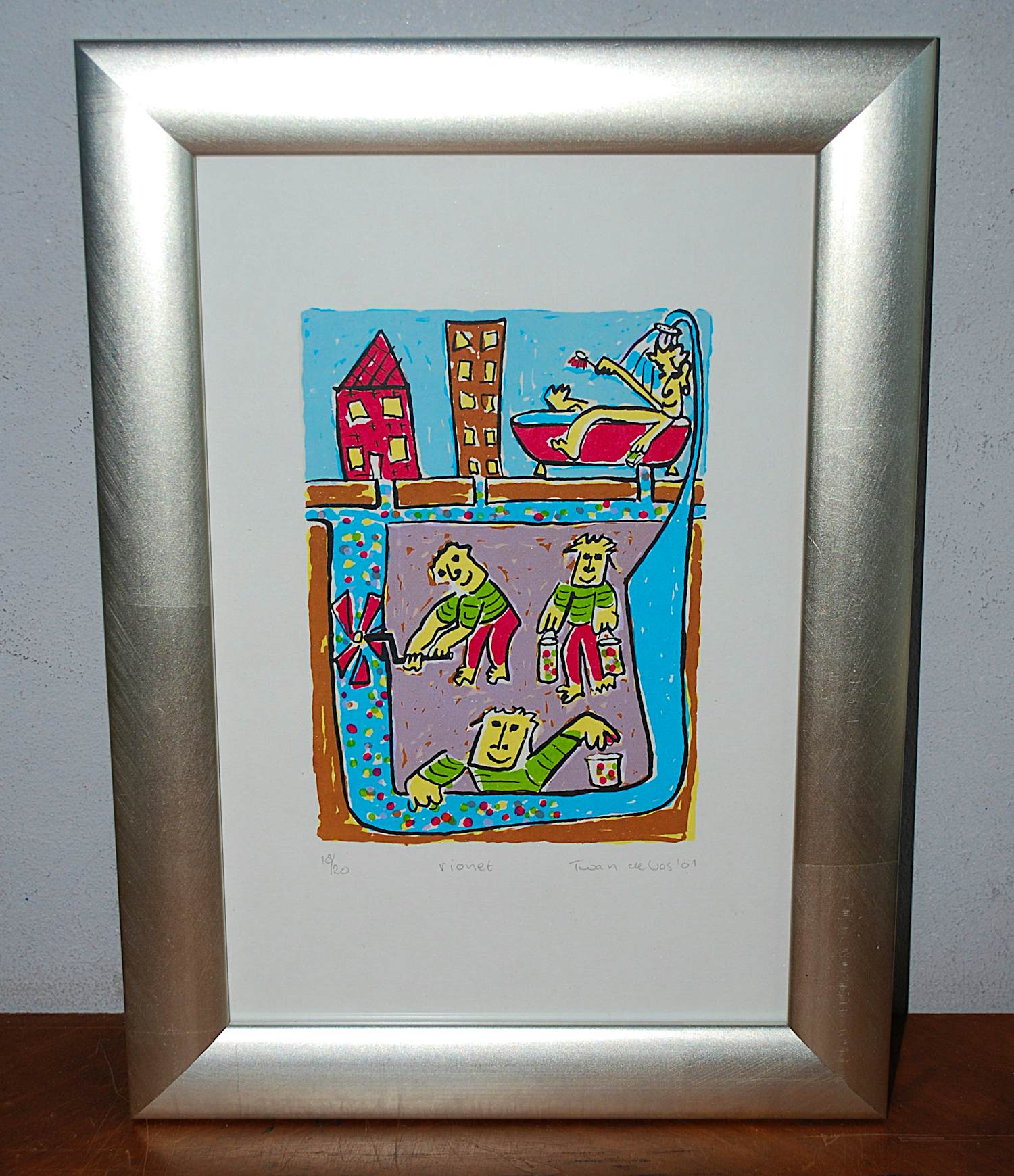 Twan de Vos - Rionet - litho - oplage 20 kopen? Bied vanaf 50!