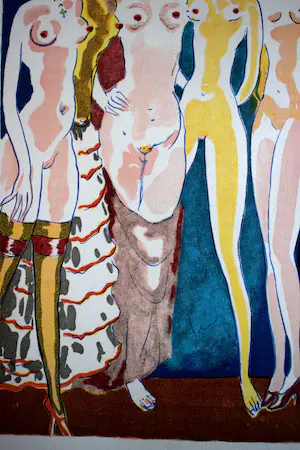 Kees van Dongen - Houtgravure - Les Six Adolescentes kopen? Bied vanaf 60!