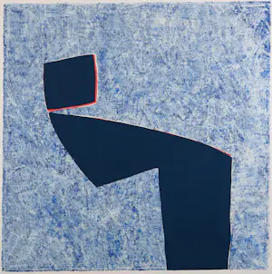 Wil Klaassen - Zeefdruk op papier, Z.T. Abstracte compositie - Ingelijst kopen? Bied vanaf 50!