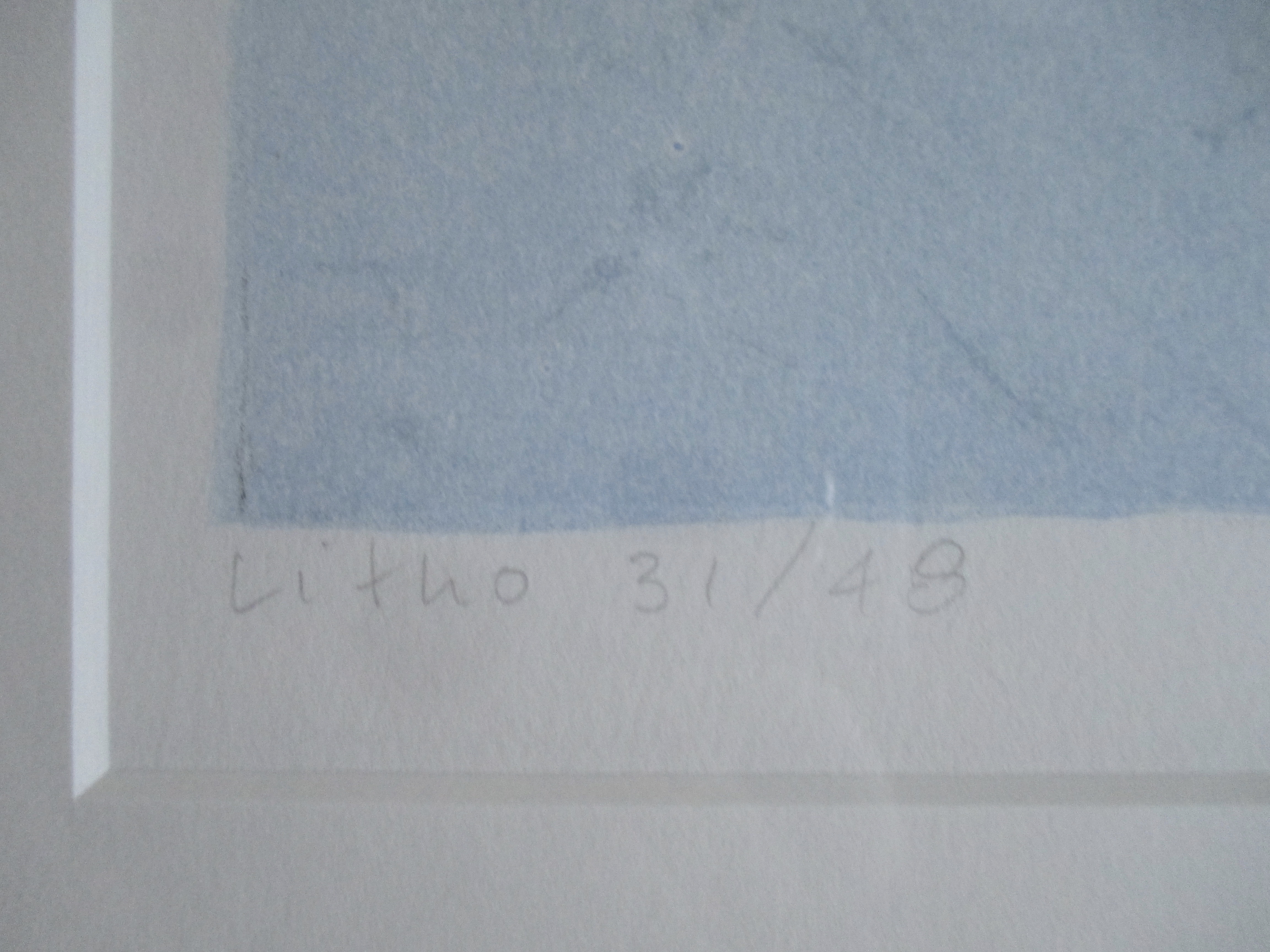 Lon Buttstedt - Ingelijste itho "Himalaya Blues VII" Barth lijst kopen? Bied vanaf 55!