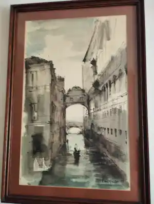 Jose Van Gucht - Venetië, Ponte dei Sospiri verkauft für € 175!