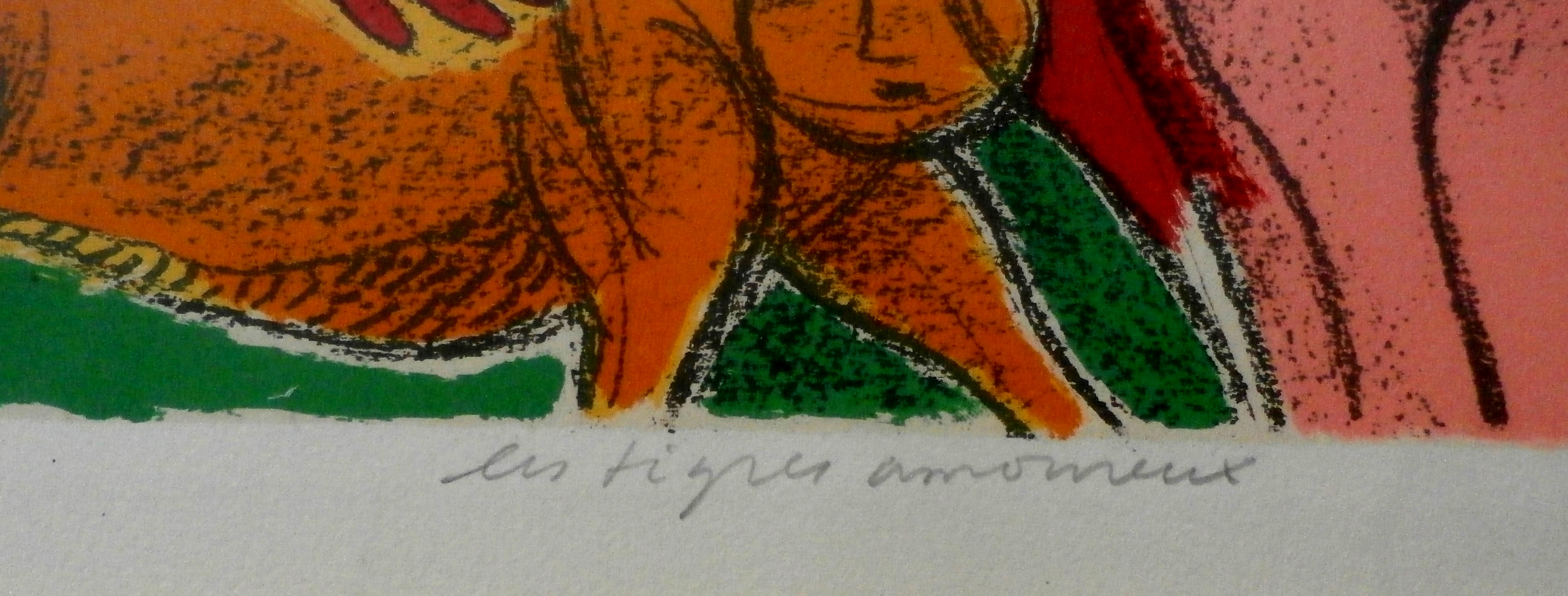 Corneille - litho: Les tigres amoureux - 1987 kopen? Bied vanaf 199!