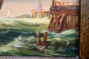 Niet of onleesbaar gesigneerd - 2x Hollandse School Zeelandschappen (XX) kopen? Bied vanaf 1!